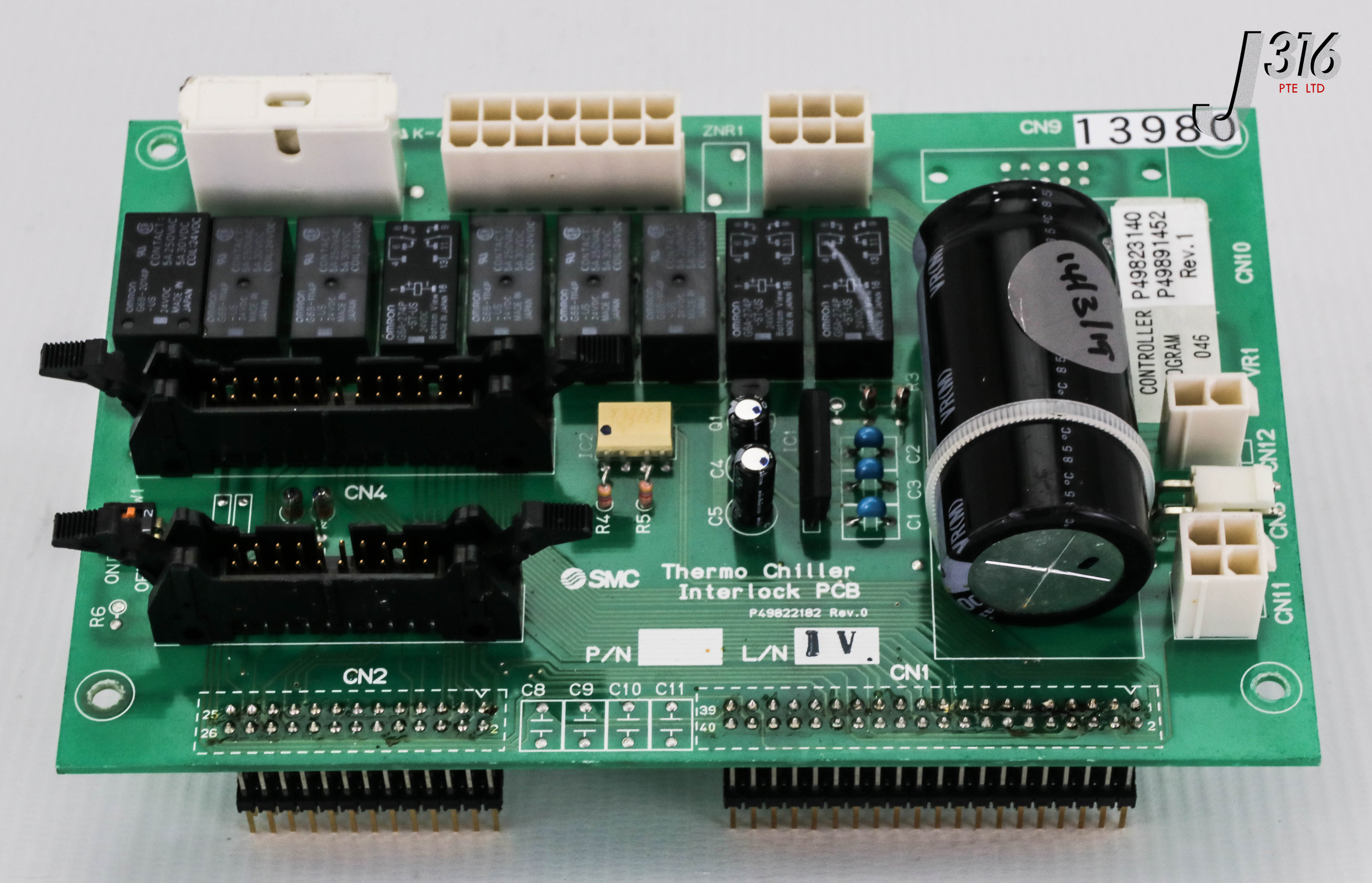 13980 SMC PCB THERMO CHILLER INTERLOCK BD P49822182 J316Gallery